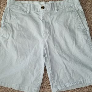 Mens White with Gray Design Shorts